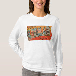 Belmar, New Jersey - Large Letter Scenes T-Shirt