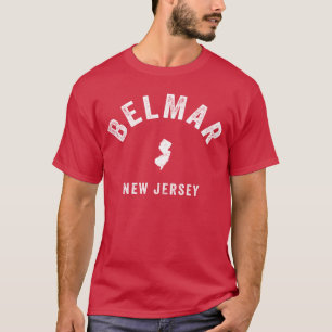 Belmar New Jersey NJ Vintage 70s Athletic Sports D T-Shirt