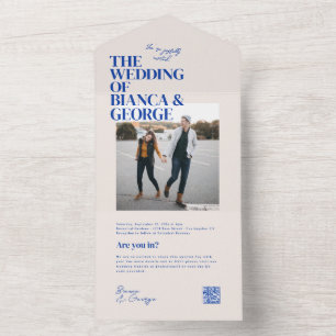 Belmont Photo Wedding All In One Invitation