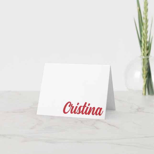 Belmont University Personalised Thank-you Card (Front)