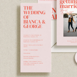 Belmont Wedding Ceremony Program