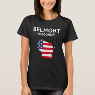 Belmont Wisconsin USA State America Travel Wiscons T-Shirt