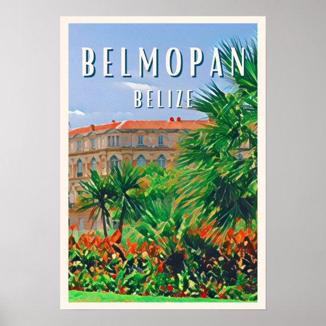 Belmopan, la ville verte de Belize Poster (Front)