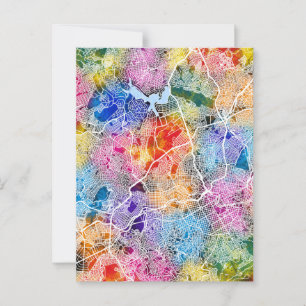 Belo Horizonte Brazil City Map Postcard
