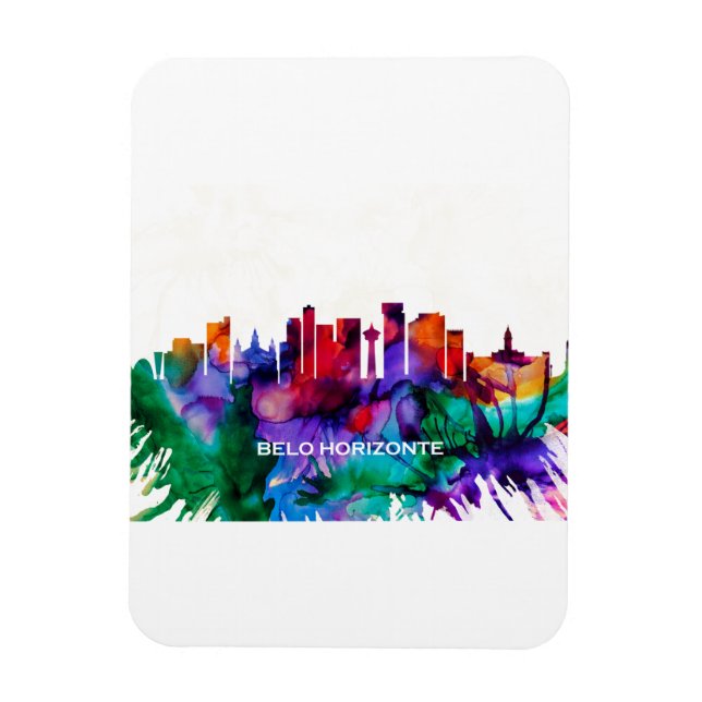 Belo Horizonte Skyline Magnet (Vertical)