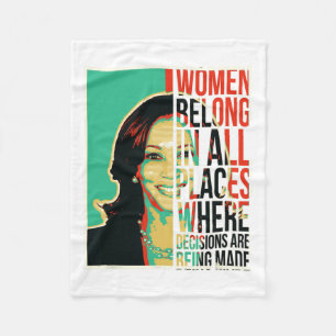 Belong In All Places Where Decisions Are Being Mad Fleece Blanket