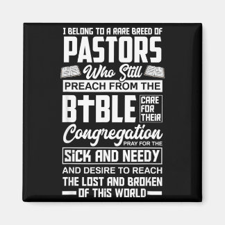 Belong To A Rare Breed Of Pastors Minister Clergy Magnet