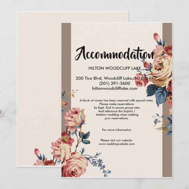 beloved  accommodate Enclosure Invitation (Front/Back)