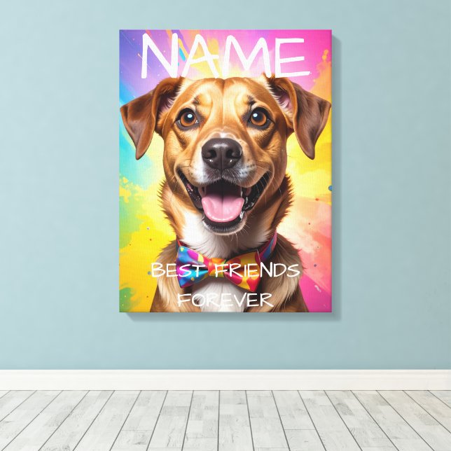 Beloved Caption Personalised Photo Wrapped Canvas  (Insitu(Wood Floor))