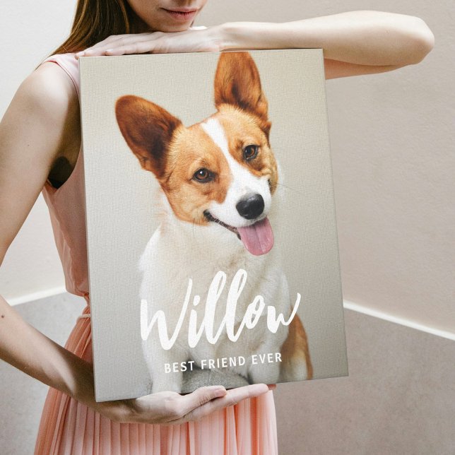 Beloved Caption Personalised Photo Wrapped Canvas (Creator Uploaded)