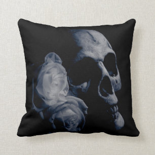 Beloved - Dark Romance - Skull and Roses Cushion