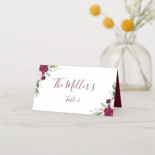 Beloved Floral Place Card
