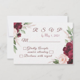 Beloved Floral RSVP
