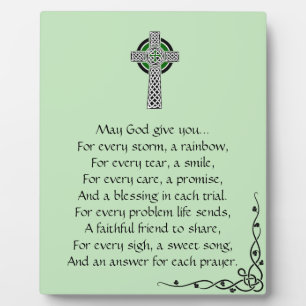 Beloved Irish Prayer Tabletop Sign Plaque