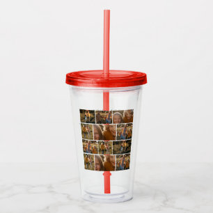 Beloved Mama Mom Happy Mother's Day Photo Collage Acrylic Tumbler