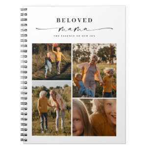 Beloved Mama Mum Happy Mother's Day Photo Collage Notebook