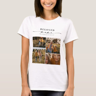 Beloved Mama Mum Happy Mother's Day Photo Collage T-Shirt