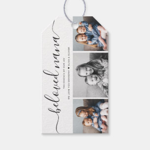 Beloved Nana Grandma Custom Family Photo Keepsake Gift Tags