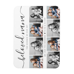 Beloved Nana Grandma Custom Family Photo Keepsake Magnet
