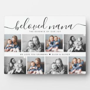 Beloved Nana Grandma Custom Family Photo Keepsake Plaque