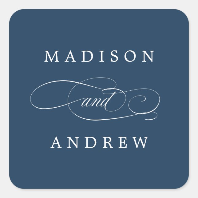 Beloved | Personalised Wedding Stickers (Front)