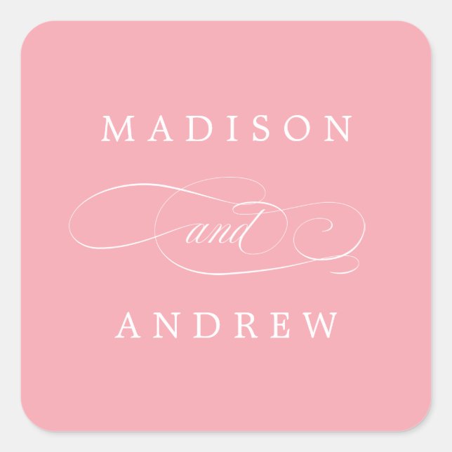 Beloved | Personalised Wedding Stickers (Front)