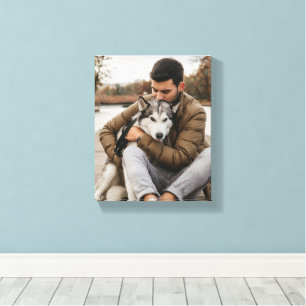 Beloved Pet And Owner Canvas Print