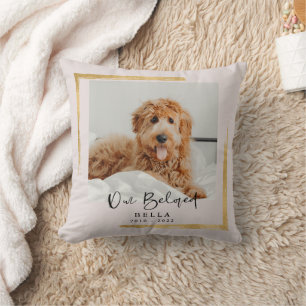 Beloved Pet Loss Memorial Keepsake Throw Pillow