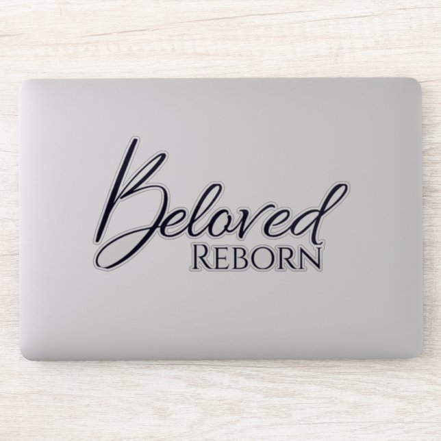 Beloved Reborn Black Vinyl Sticker (Computer)