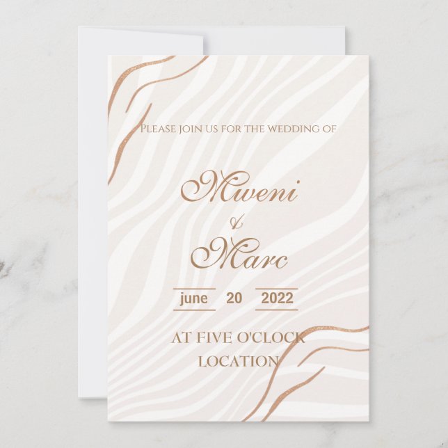 Beloved sophisticated  Wedding Invitations (Front)