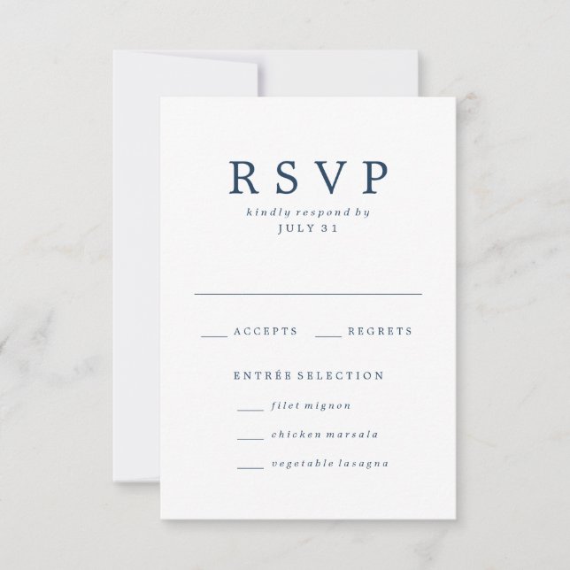Beloved | Wedding RSVP Cards (Front)