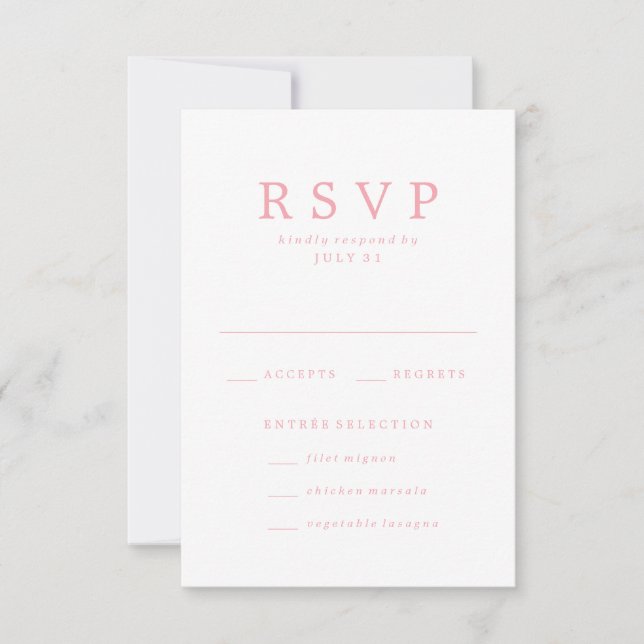 Beloved | Wedding RSVP Cards (Front)