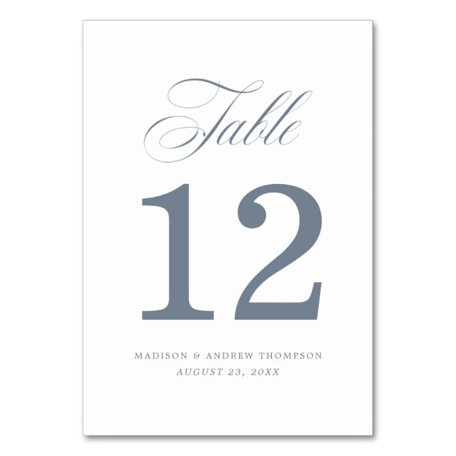 Beloved | Wedding Table Number Cards (Front)