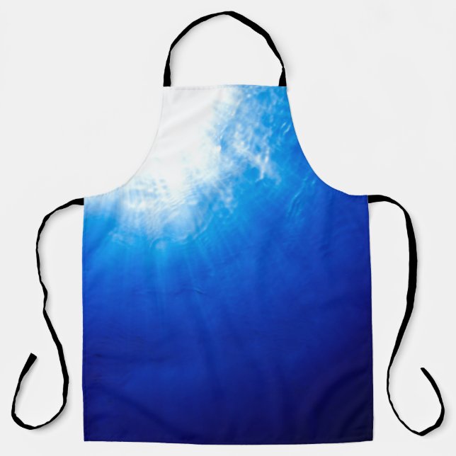 Below beneath blue deep dive apron (Front)