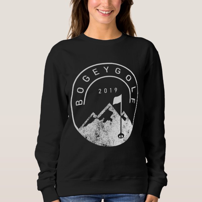 Below Bogey EST. 2019 Mountain Sweatshirt (Front)