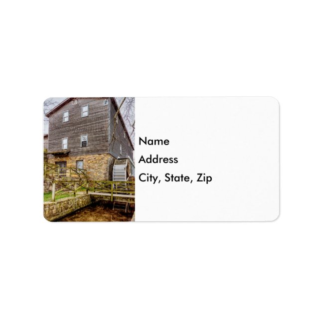 Below Edwards Mill Address Label (Front)
