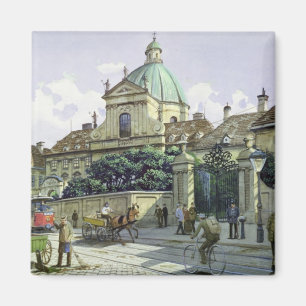 Below the Belvedere Palace in Vienna Magnet