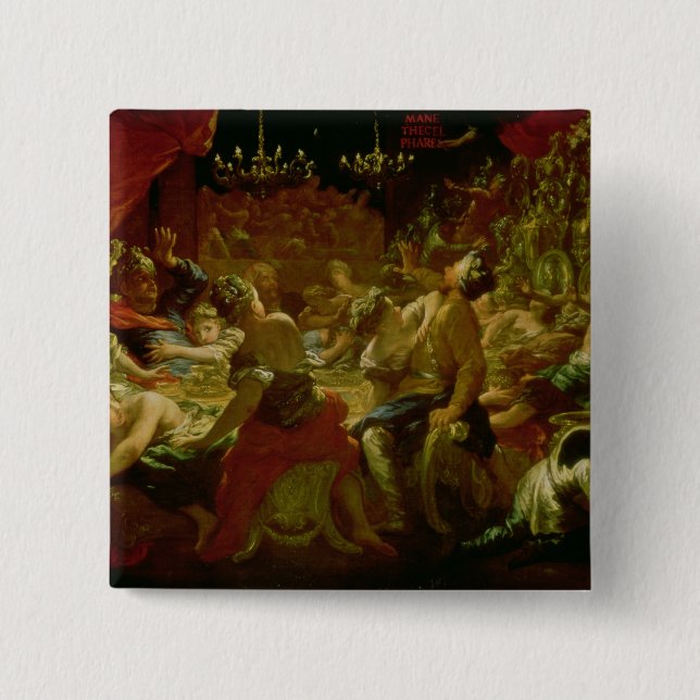 Belshazzar's Feast 15 Cm Square Badge (Front)