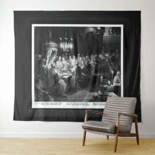 Belshazzar's Feast by Engraver Jan Muller Tapestry