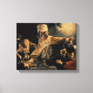 Belshazzar's Feast c.1636-38 Canvas Print