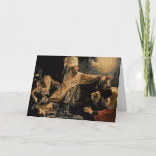 Belshazzar's Feast c.1636-38 Card