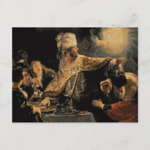 Belshazzar's Feast c.1636-38 Postcard