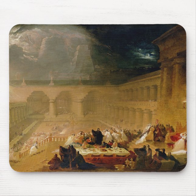 Belshazzar's Feast (oil on canvas) Mouse Mat (Front)