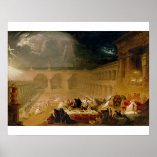 Belshazzar's Feast (oil on canvas) Poster