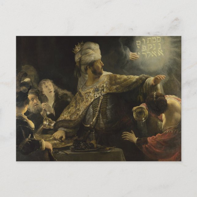 Belshazzar's Feast Postcard (Front)