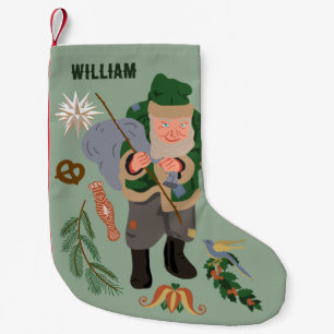 Belsnickel Cartoon Personalised Christmas Small Christmas Stocking