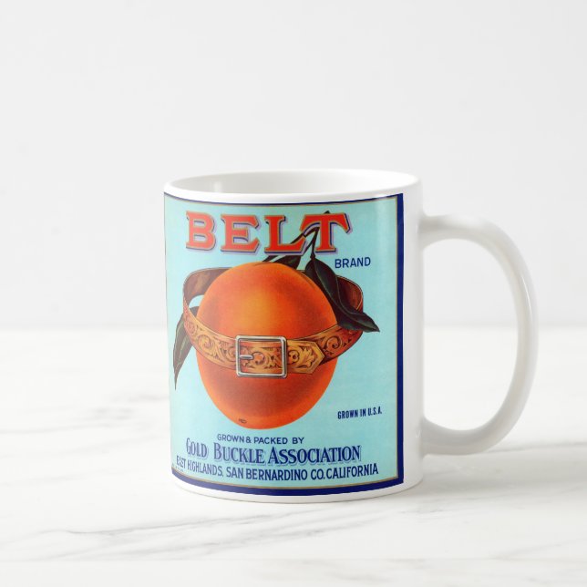 Belt Brand California Oranges Coffee Mug (Right)
