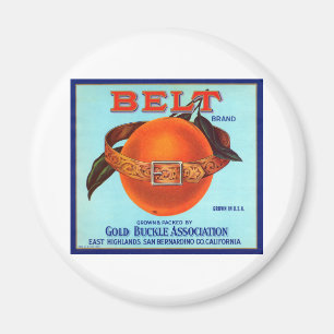 Belt Brand California Oranges Magnet