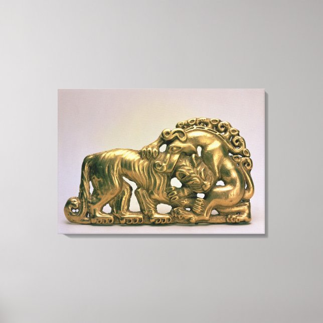 Belt buckle, from a Siberian collection of Peter Canvas Print (Front)