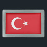 Belt Buckle with Flag of Turkey<br><div class="desc">Add a touch of Turkish pride to your accessories collection with our exclusive belt buckle featuring the flag of Turkey! Crafted with meticulous attention to detail, this belt buckle is more than just a functional item; it’s a celebration of Turkey’s rich heritage and cultural identity. The striking design prominently displays...</div>